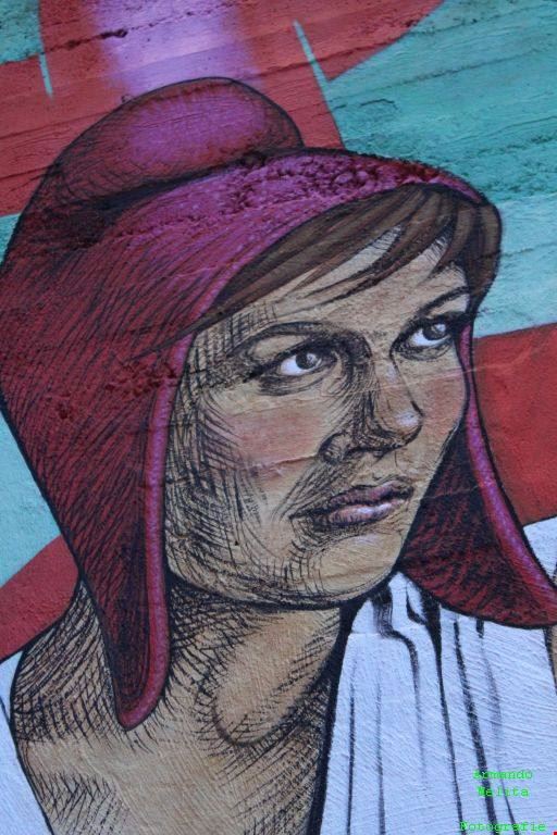 Murale di Jenny Ustick, artista americana, presentato il 13 maggio a Graniti Murale di Jenny Ustick  